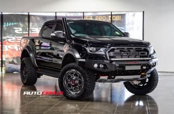 FORD RANGER RAPTOR DEMODOG XD SATIN BLACK GREY TINTED CLEAR COAT